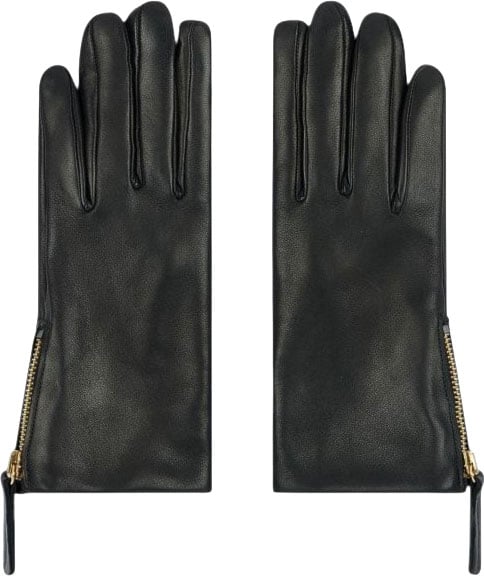 Gants cuir noir zip côté Paul Smith Femme W1A 430GL W226 79