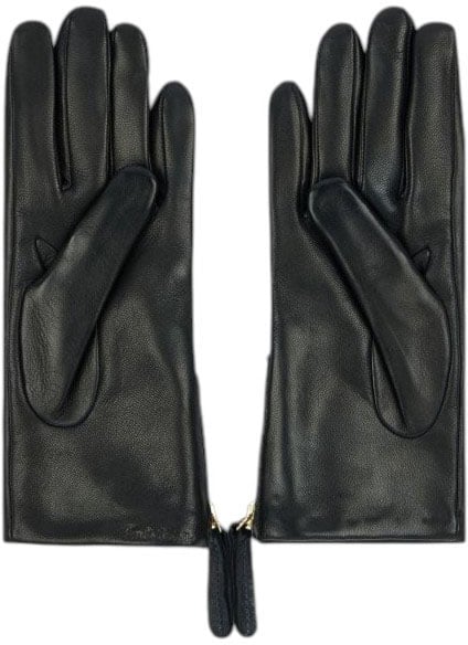 Gants cuir noir zip côté Paul Smith Femme W1A 430GL W226 79