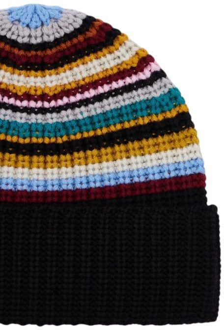 Bonnet bayadère laine Paul Smith Femme Homme W1A 480F T812 92