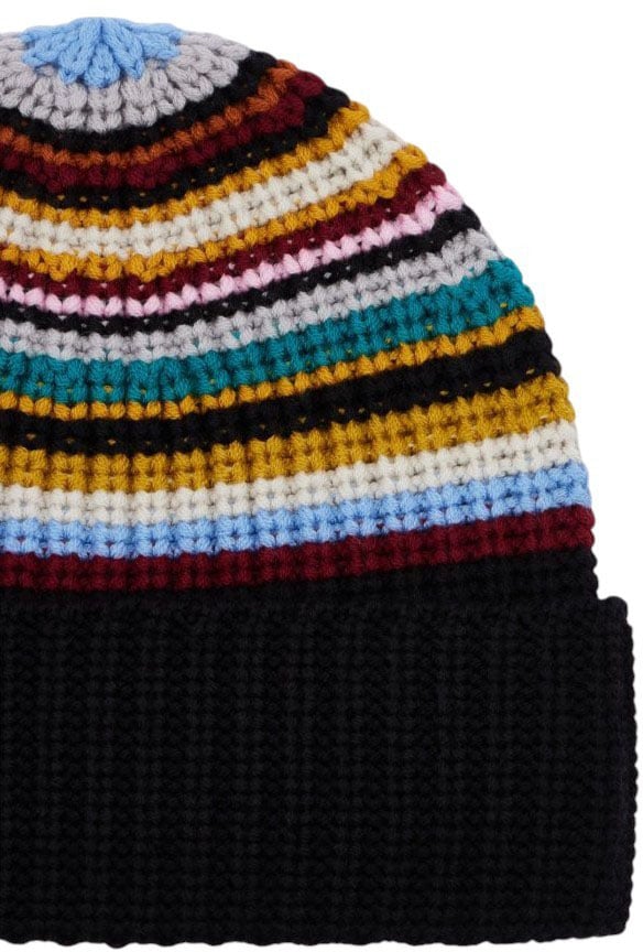 Bonnet bayadère laine Paul Smith Femme Homme W1A 480F T812 92
