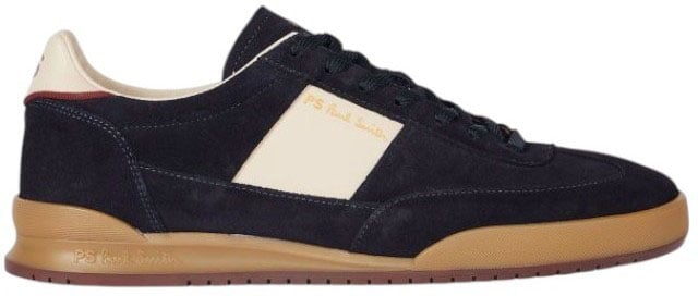 Baskets Dover suède navy bande blanche cuir Paul Smith Homme M2S DVR82 TLEA 49