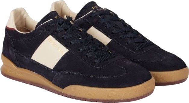 Baskets Dover suède navy bande blanche cuir Paul Smith Homme M2S DVR82 TLEA 49