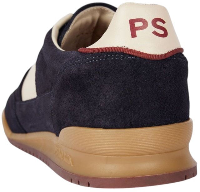 Baskets Dover suède navy bande blanche cuir Paul Smith Homme M2S DVR82 TLEA 49