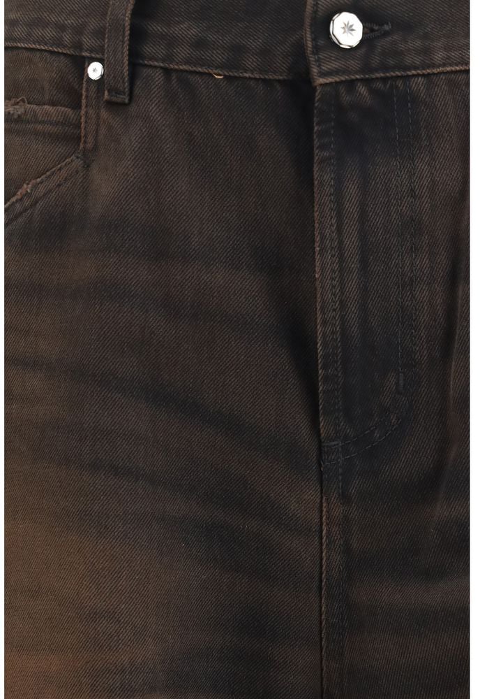 PDF Channel Brown Cotton Jeans Denim