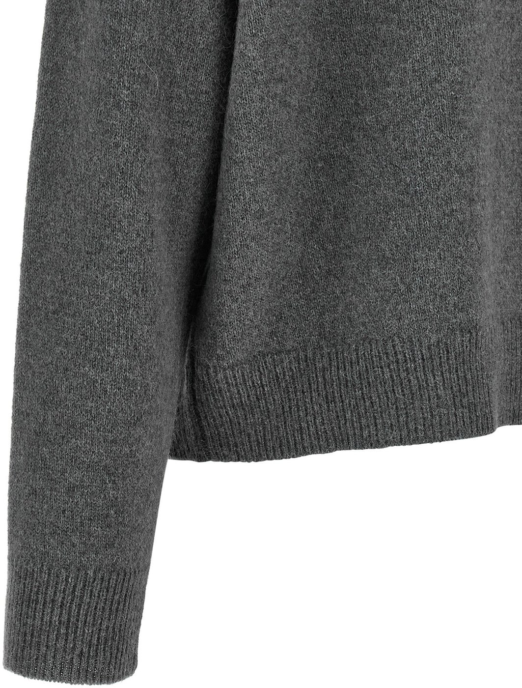 Peserico Gray Wool Cardigan