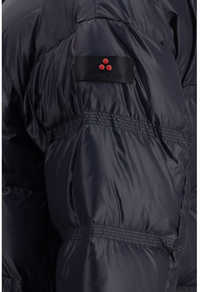 Peuterey Blue Polyamide Full-Length Jacket