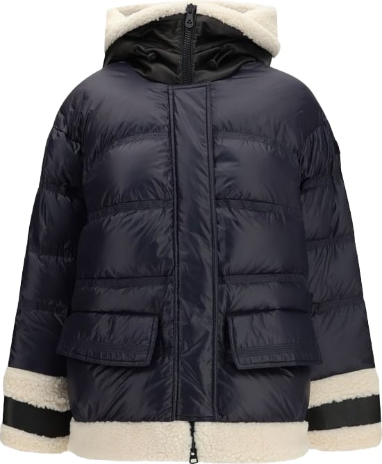 Peuterey Blue Polyamide Full-Length Jacket