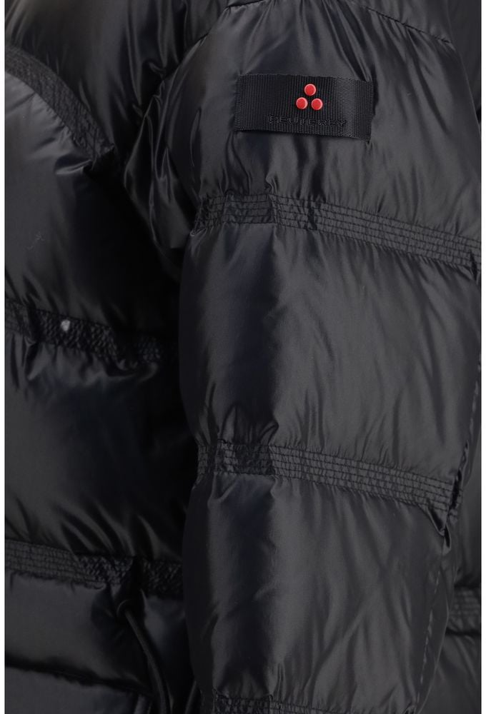 Peuterey Black Polyamide Full-Length Jacket