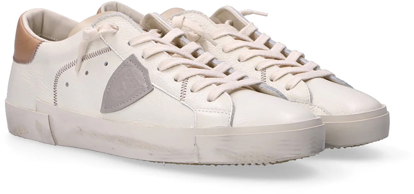 Prx Low Men'S Sneakers Milk Deer Calf Mud