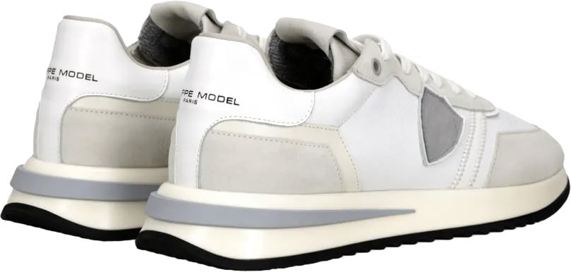 sneakers wit met grijs