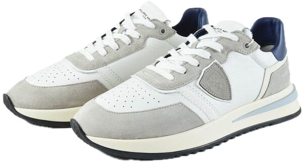 sneakers wit blauw