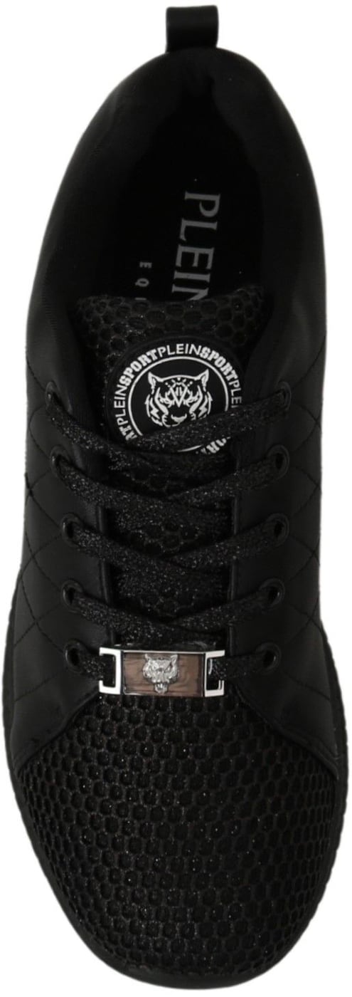 Philipp Plein Black Casual Running Sneakers Shoes