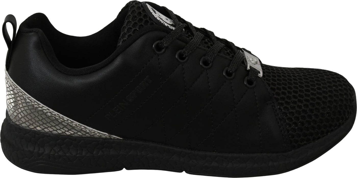 Philipp Plein Black Casual Running Sneakers Shoes