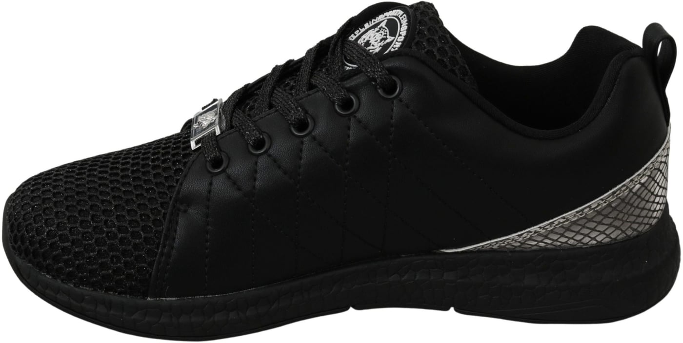 Philipp Plein Black Casual Running Sneakers Shoes