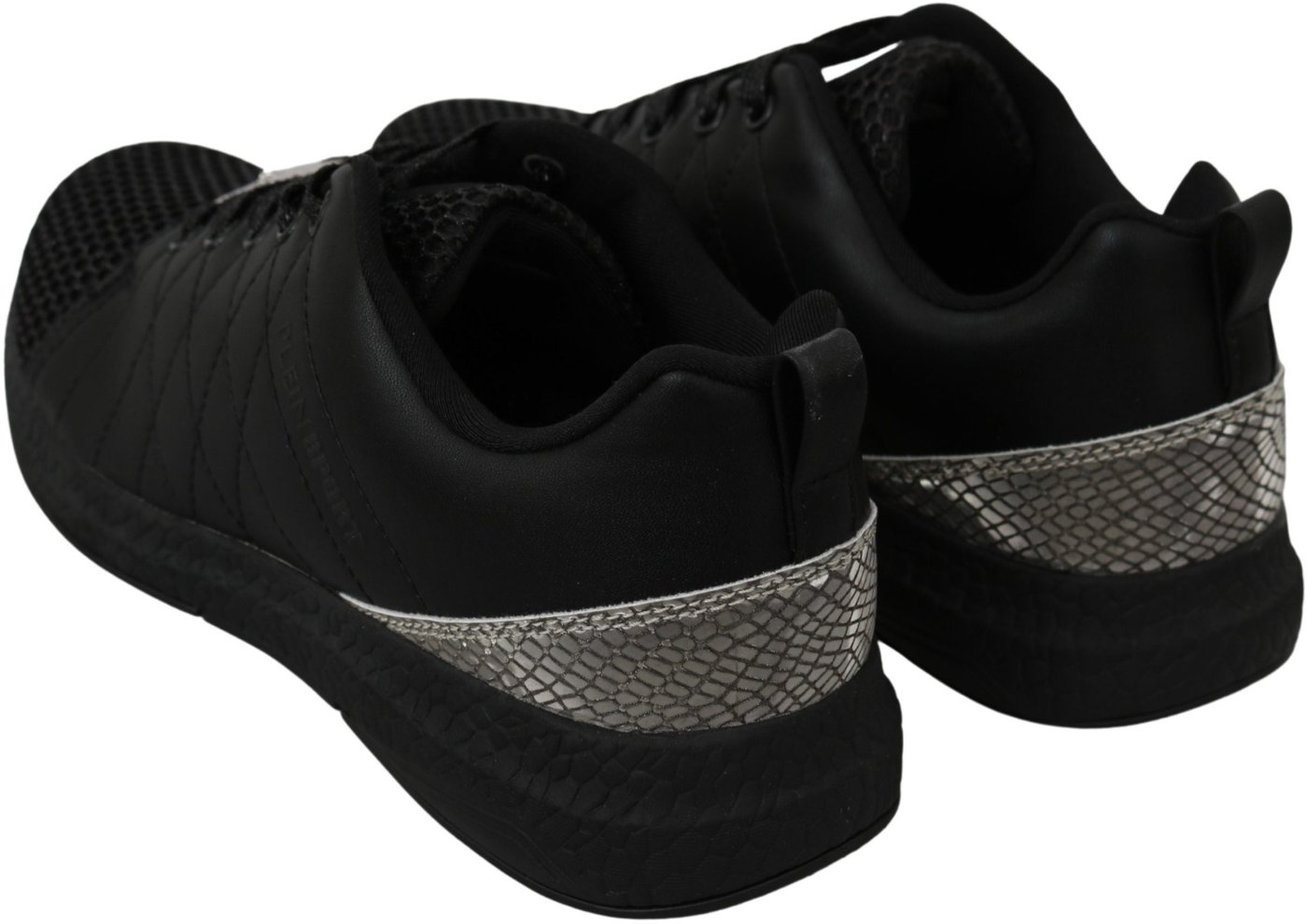 Philipp Plein Black Casual Running Sneakers Shoes