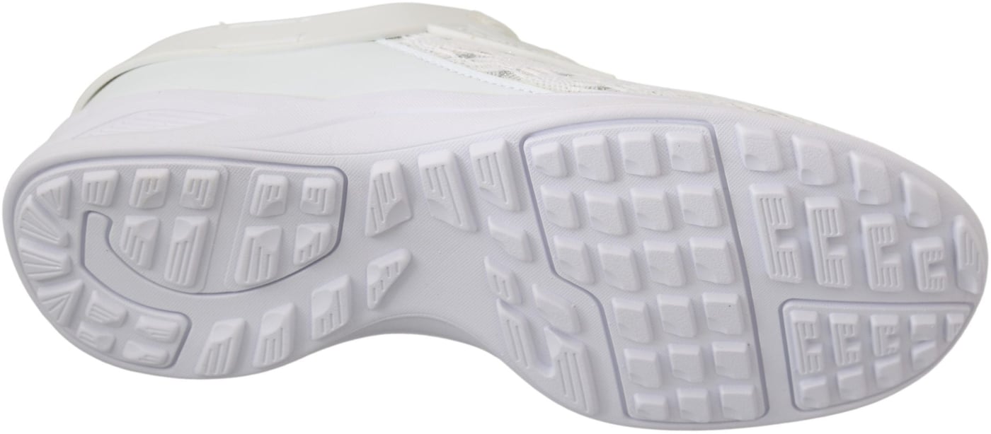 Philipp Plein White Polyester Casual Sneakers Shoes
