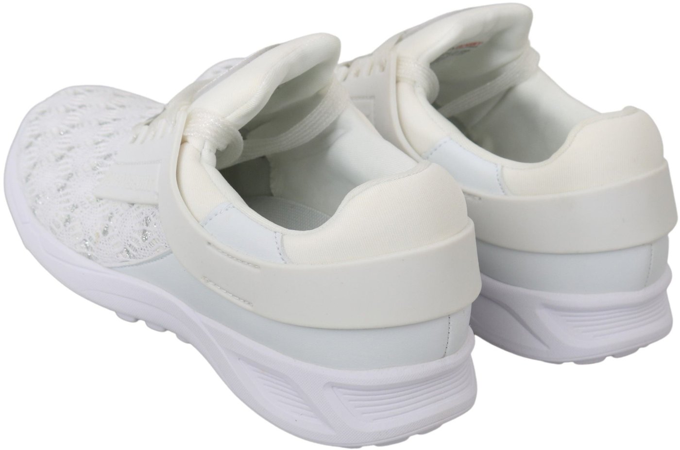 Philipp Plein White Polyester Casual Sneakers Shoes