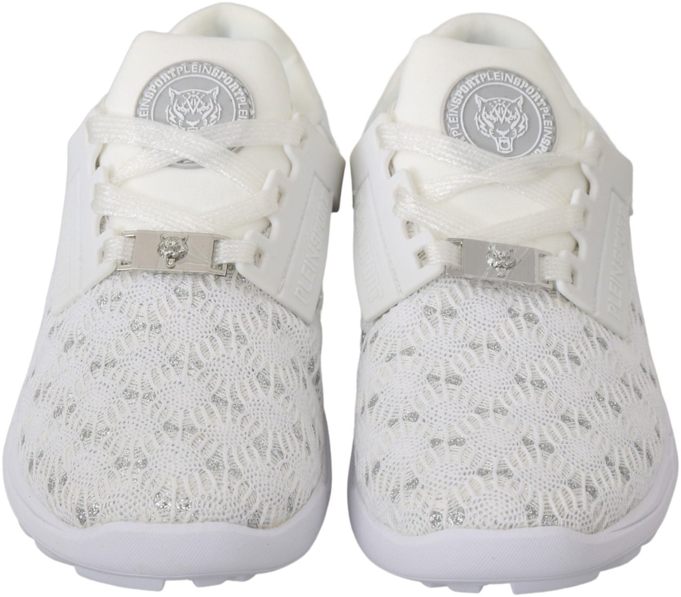 Philipp Plein White Polyester Casual Sneakers Shoes