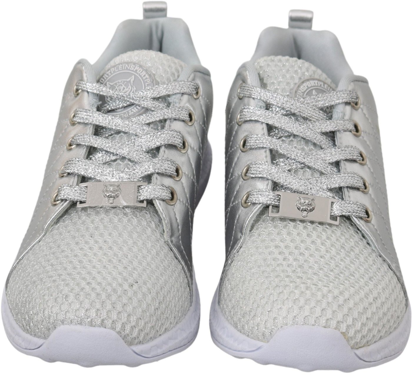 Philipp Plein Gisella Silver Polyester Sneakers Shoes