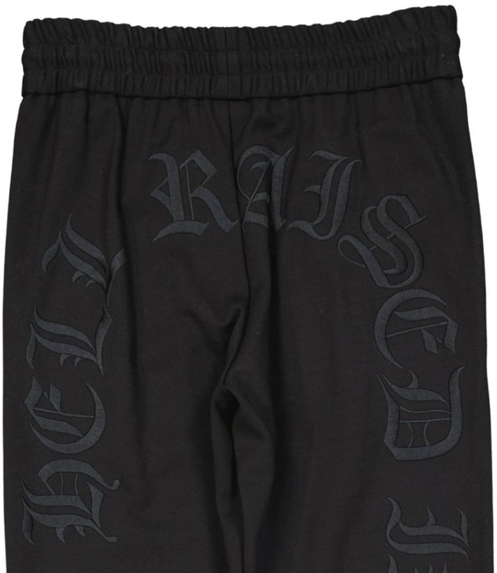 Philipp Plein Black Elastane Joggers (Workout Pants)