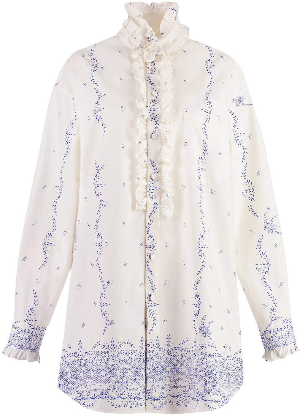 Cotton poplin shirtdress