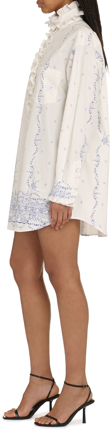 Cotton poplin shirtdress