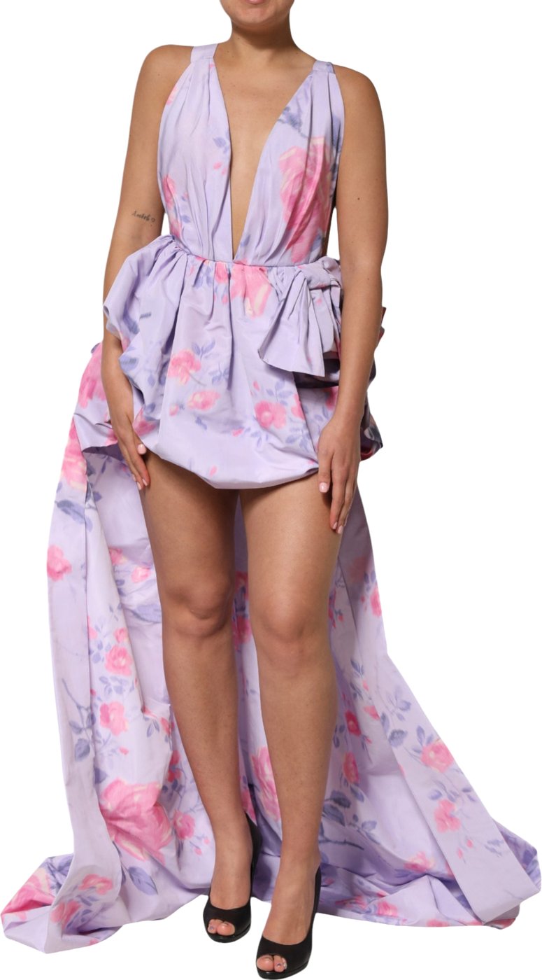 Philosophy di Lorenzo Serafini Multicolor Floral Runway Maxi Dress