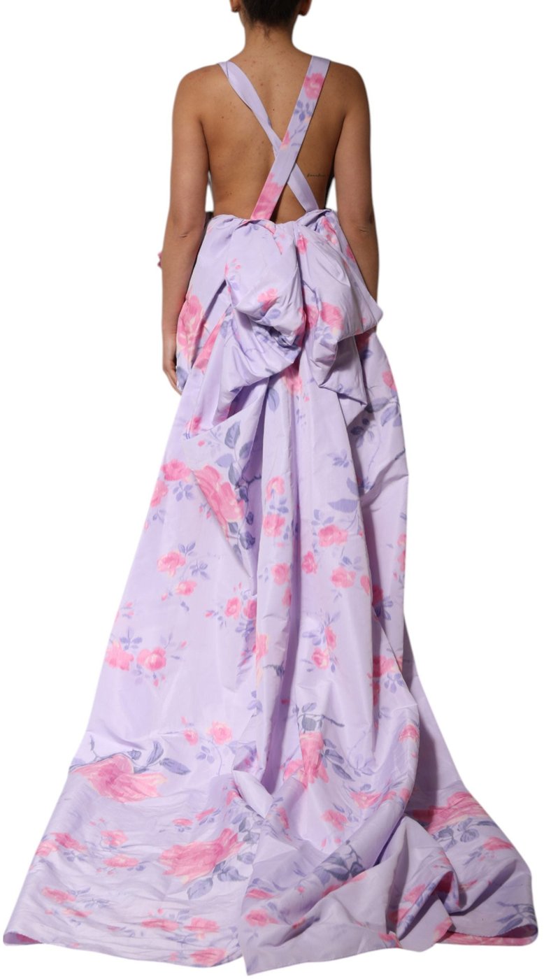 Philosophy di Lorenzo Serafini Multicolor Floral Runway Maxi Dress