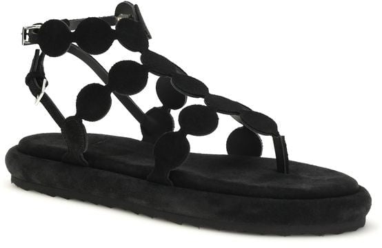 Pierre Hardy Black Calf Leather Bos Taurus Platform Sandals