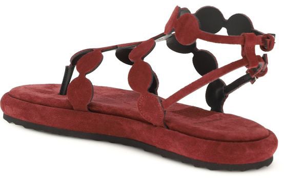 Pierre Hardy Brown Calf Leather Bos Taurus Platform Sandals