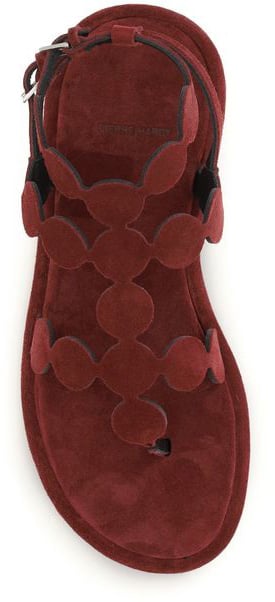 Pierre Hardy Brown Calf Leather Bos Taurus Platform Sandals