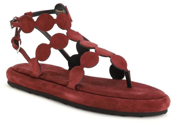 Pierre Hardy Brown Calf Leather Bos Taurus Platform Sandals