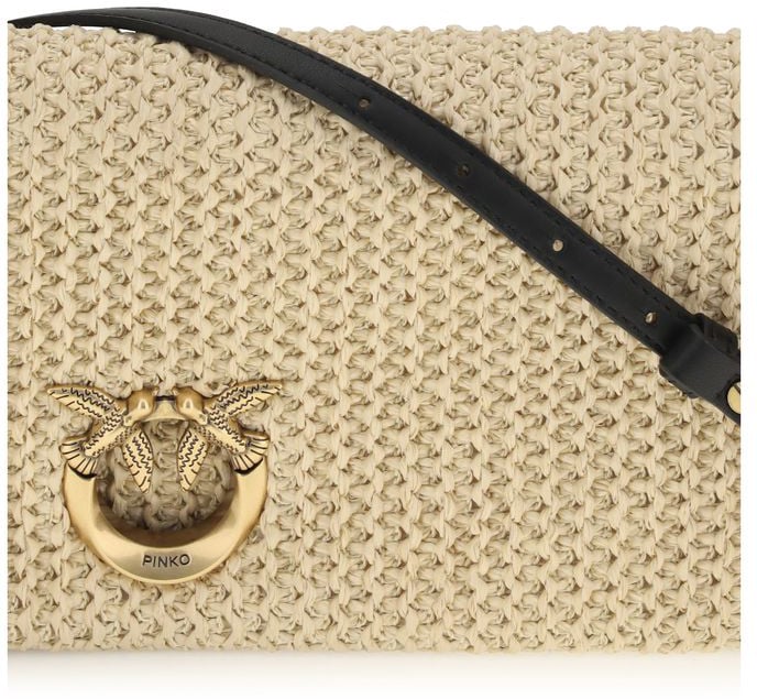 PINKO Beige Polypropylene Shoulder Bag
