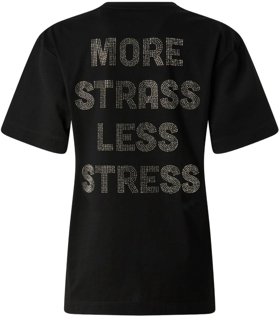Limousine Black Strass Cotton T-Shirt