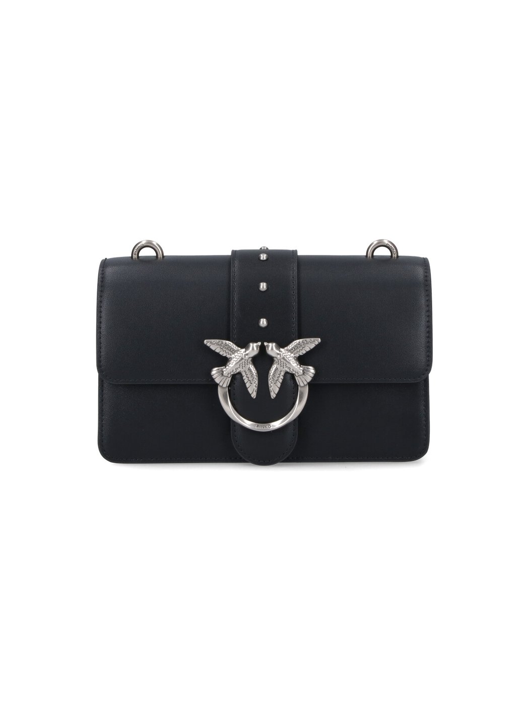 Love One Mini Black Leather Shoulder Bag