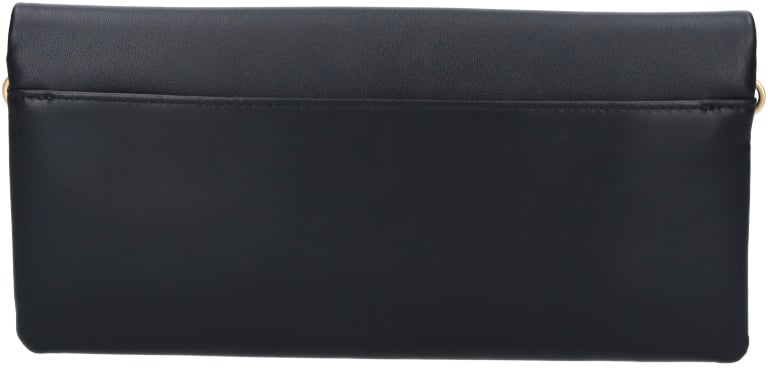 Black Leather Clutch Bag