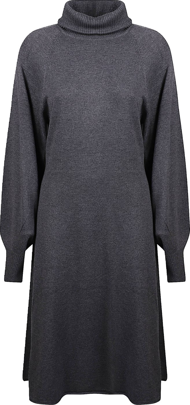 Nantes Turtle Neck Midi Dress Grey