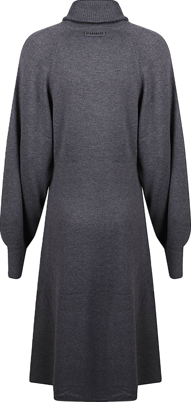 Nantes Turtle Neck Midi Dress Grey