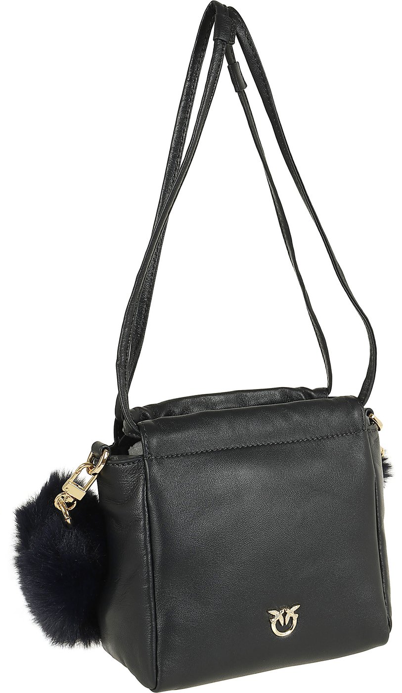 PINKO POUCH NAPPA IMITATION FUR