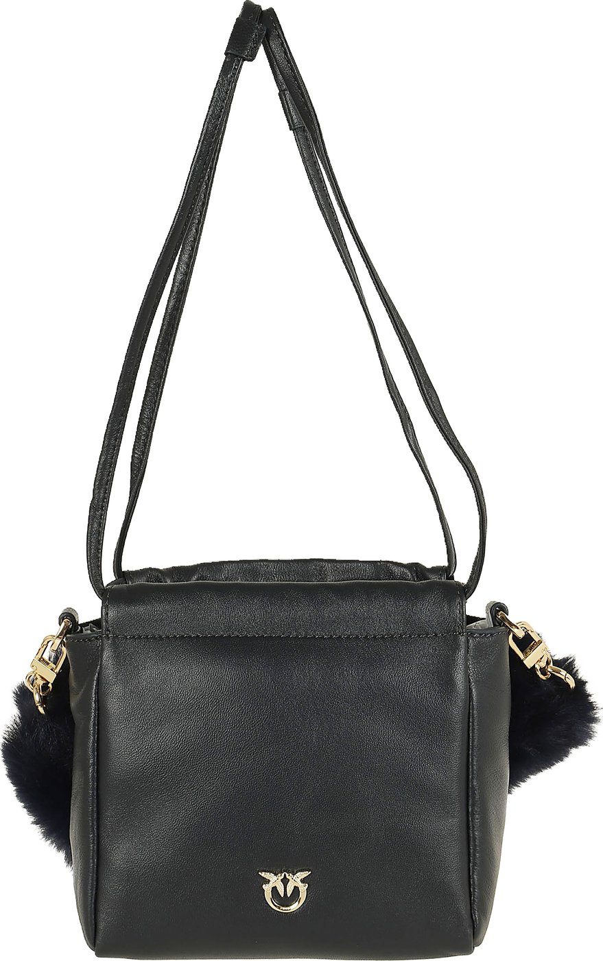 PINKO POUCH NAPPA IMITATION FUR