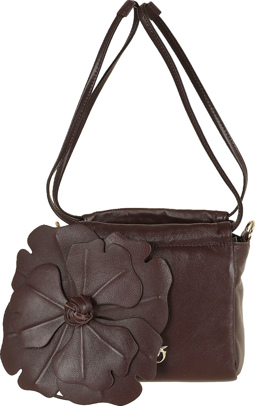 PINKO POUCH FLOWER SHEEP NAPPA