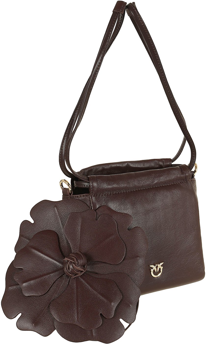 PINKO POUCH FLOWER SHEEP NAPPA
