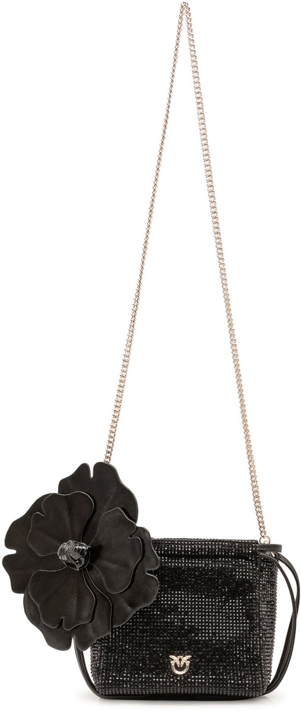Pochette Flower con Strass