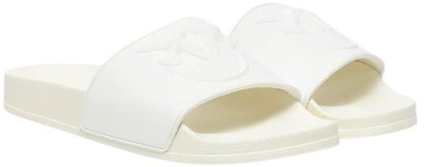 PINKO White Pvc Slippers