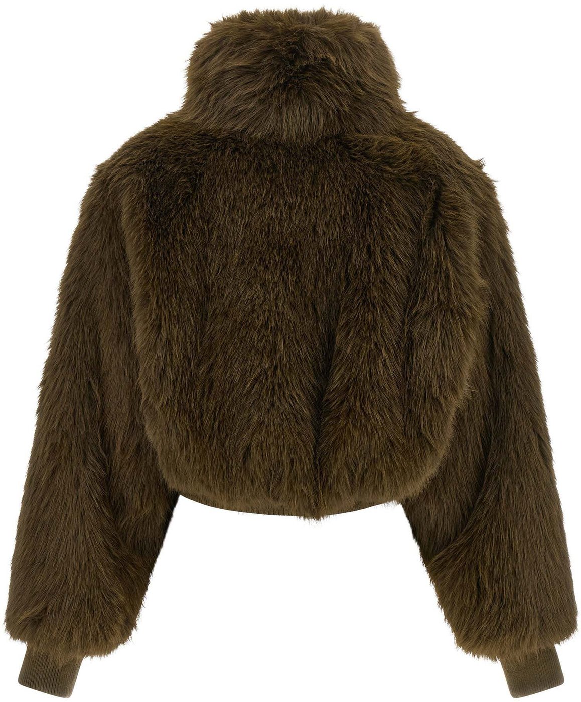 Pinko Bomber Jacket With Fur Inserts