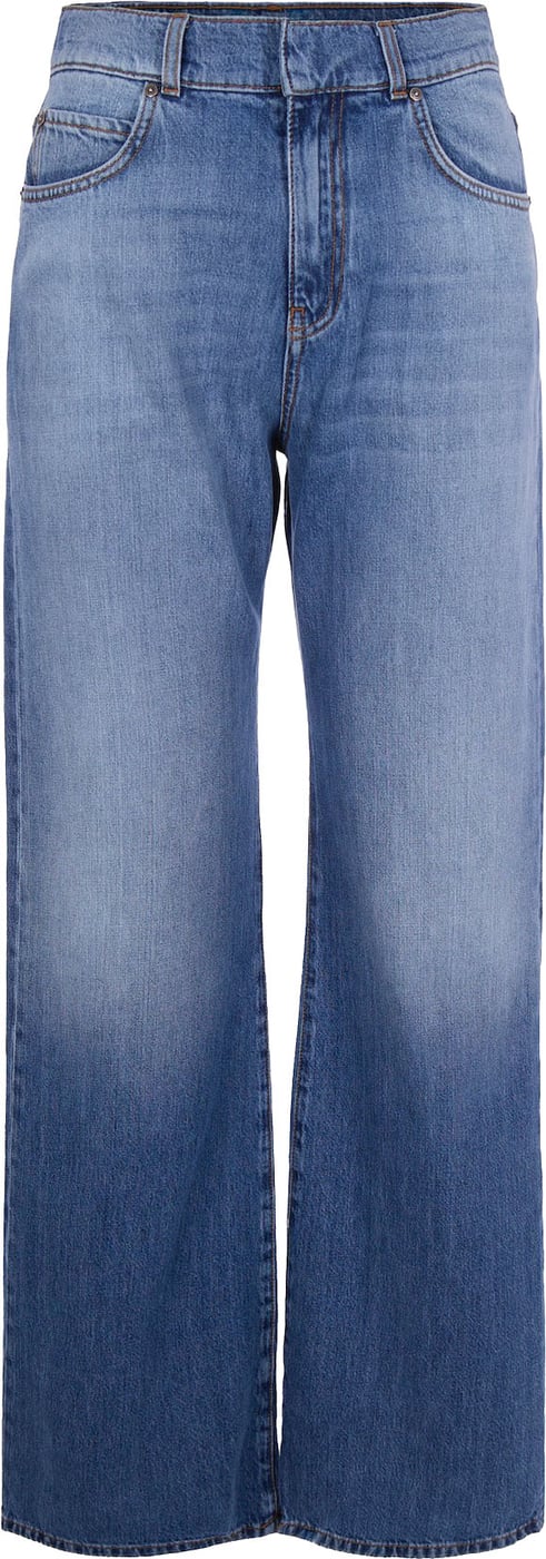 Wide Leg Jeans in Soft Denim