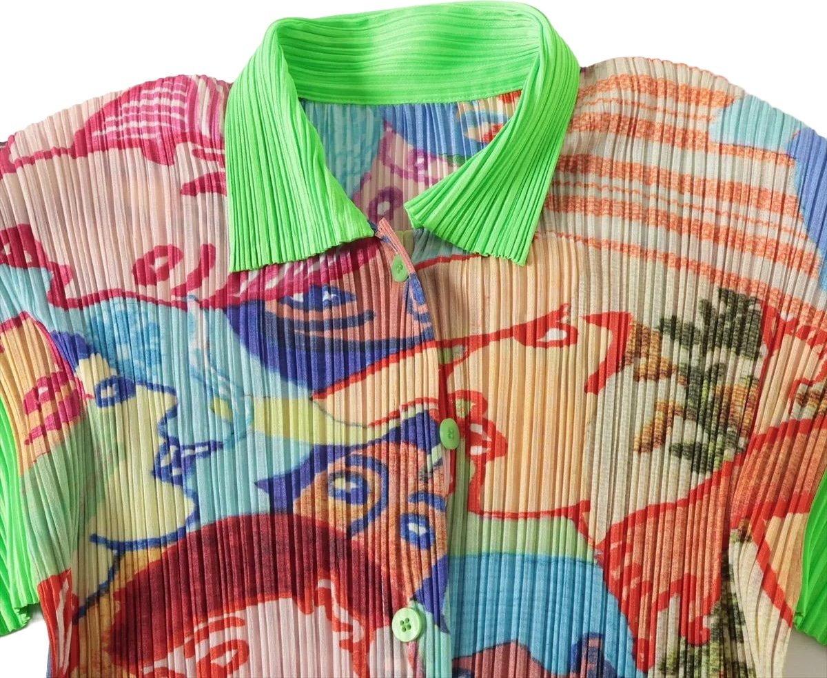 Pleats Please T-Shirt multicolor Polyster M