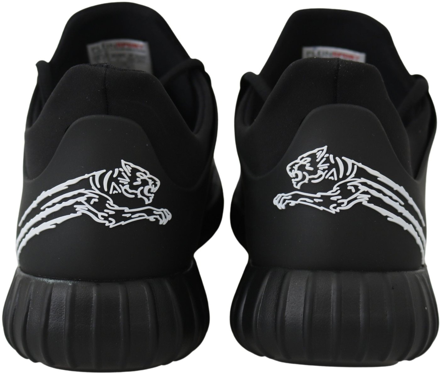 Plein Sport Black Polyester Runner Henry Sneakers Shoes