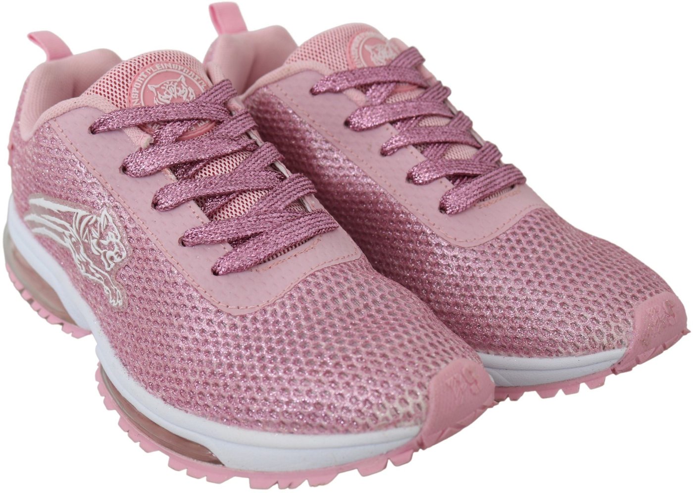 Plein Sport Pink Blush Polyester Gretel Sneakers Shoes