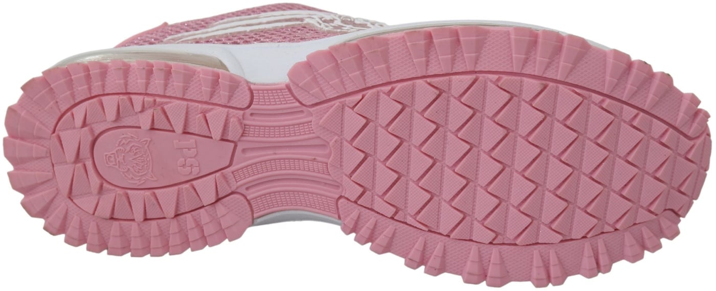Plein Sport Pink Blush Polyester Gretel Sneakers Shoes